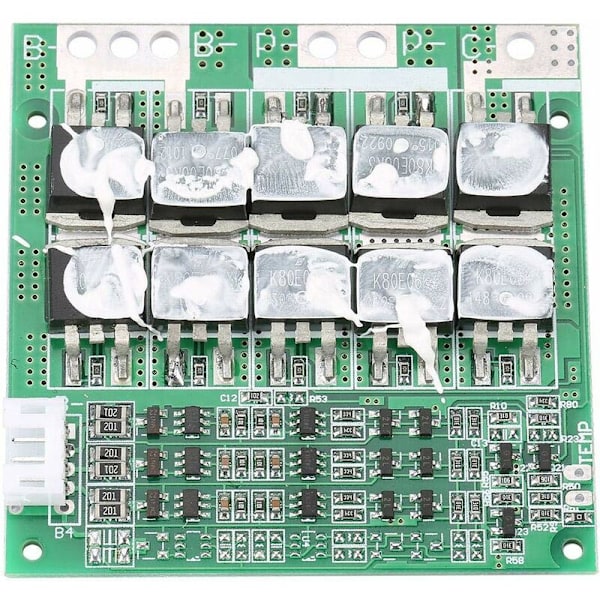 Litium-akkujen suojauslevy 3S 12V 100A Akku PCB BMS -piirilevy tasapainolatauksella Akun latauksen suojauslevy