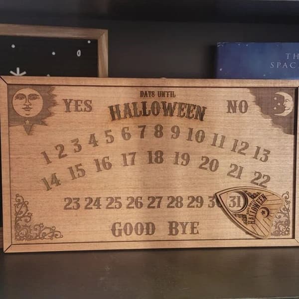 Nedräkningsbräda med magneteffekt Halloween magnetisk nedräkningsbräda