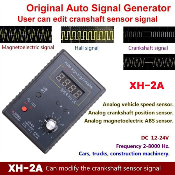 Simuleringsboks Sensor XH-2A Signalgenerator Bil Analog Stopur Reparationsværktøjer