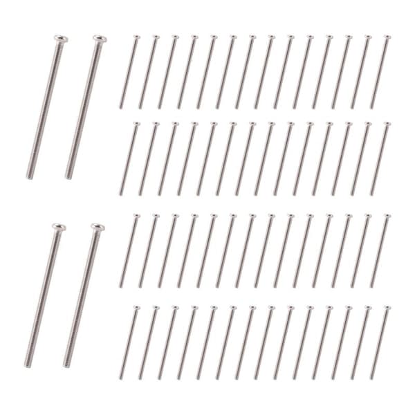 M2.5 x 40mm Rustfrit Stål 304 Rund Skrue Bolt 60stk