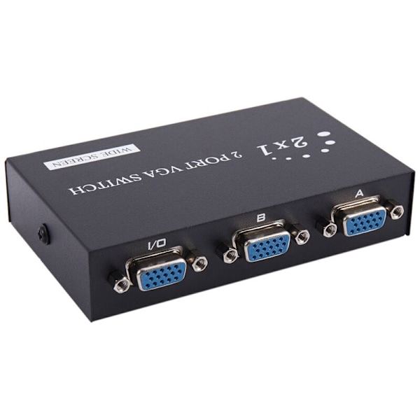 2X 1920X1440 VGA-bryter 2-Inn-1-Ut 2 Switcher Splitter-boks