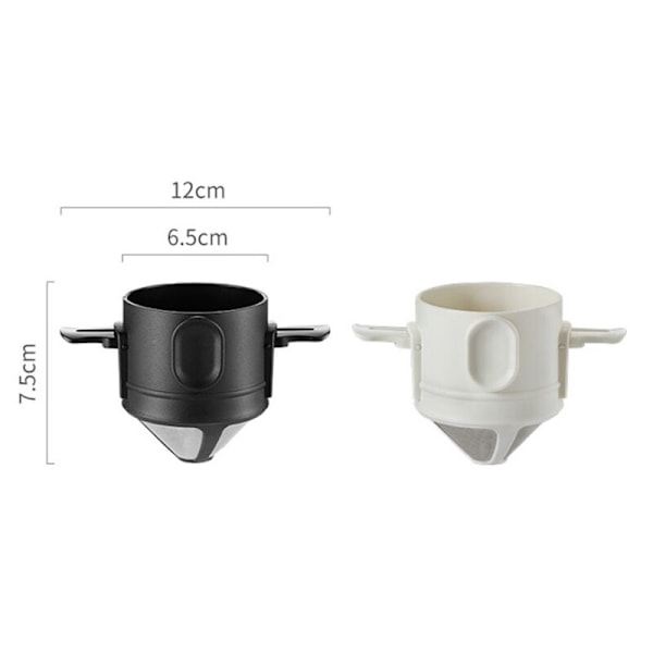 Rustfrit Stål Kaffemager Stativ Maskine Genanvendelig Foldbar Kaffe Filter til Køkken Husholdning, B