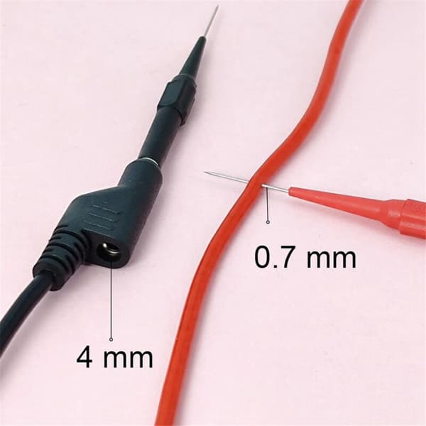 Multimeter bananplugg til testprobeklips, bananplugg til bananplugg kabel 4-pin testprobe