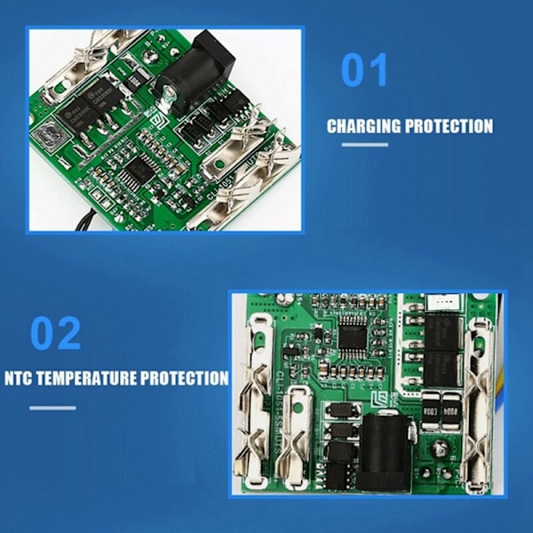 5 st 5S 18V 21V 20A Litiumbatteri Laddningsskyddskrets BMS-modul för elverktyg