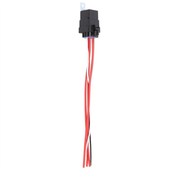 Vandtæt bilrelæ 60/80 Amp 12 Volt med 5-bens stik Heavy Duty 12 AWG relæ til autoblæser biler både