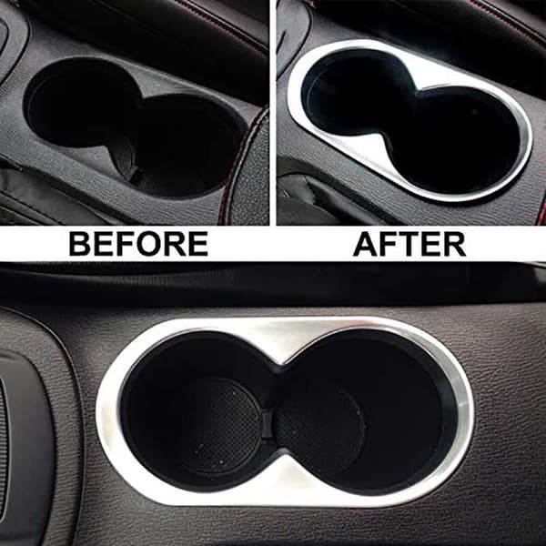 Til -5 Cx5 2012 2013 2014 Bil Midterkonsol Panel Kopholder Dæksel Trim Ramme Støbning Dekor Tilbehør