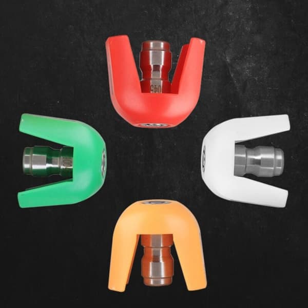 Spraydysetips til multi-graders rengøringsmiddel, 1/4\" forbindelse, spraykits til , 4-pak