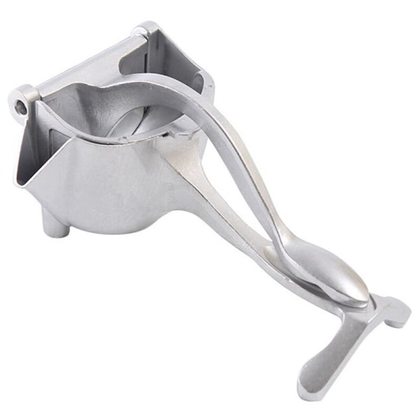 Manuell citruspress i zinklegering, citruspress, citronpress, tryckpress för citron, köksredskap för fruktpress, silver