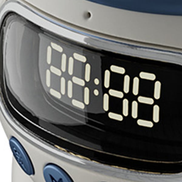 Astronaut Speaker AI Intelligent Voice Bluetooth Højttaler Ur Lille Natlys Fødselsdagsgave Hvid