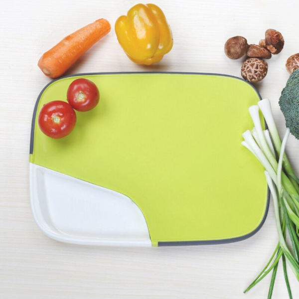 Kök Hackbräda Diskbänkar Hackbräda för Korg Kött Grönsaker Frukt Hackbräda Anti-Slip Anti-Bakteriell med Förvaring