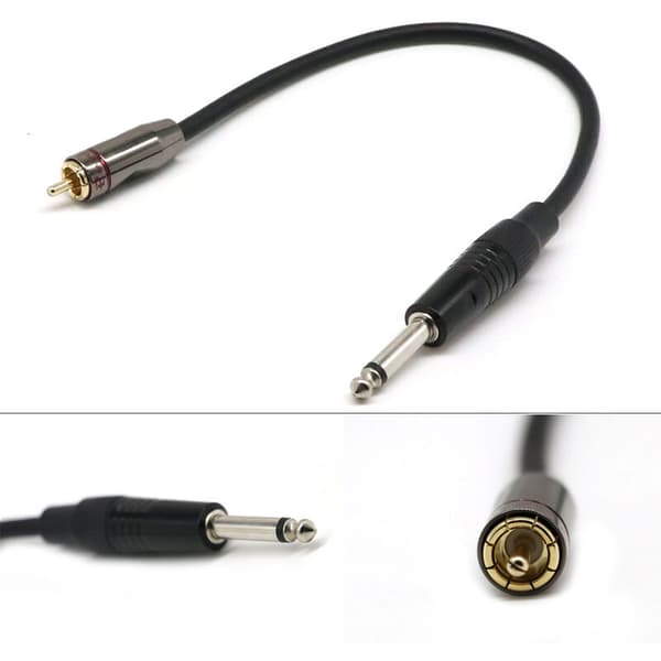 6,5 til RCA lydkabel 6,5 mono til RCA kabel