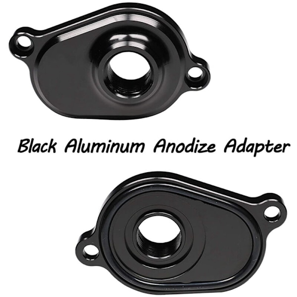 Air Cooler Flush Kit med adapter til udskiftning til 6.0L 2003 2004 2005 2006 2007 2008 2009 2010, Sort