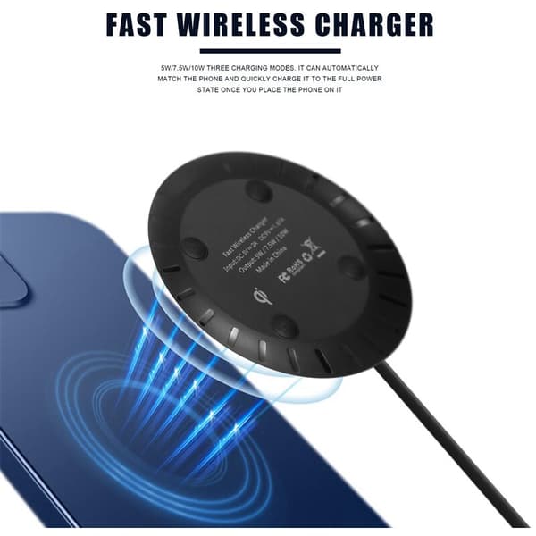 Rund oplader lanceringsversion underkop oplader til 8 til S8 S9 Plus Universal oplader