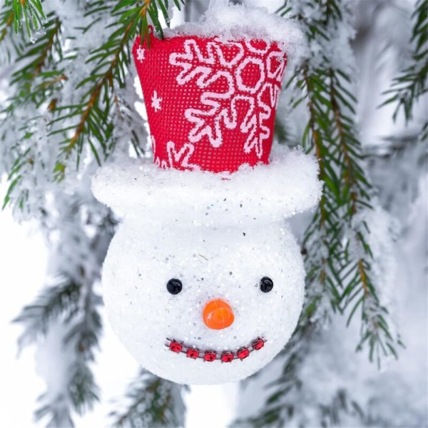20 st transparenta plastfyllbara julgranskulor, transparenta kulor för julfest, 8 cm