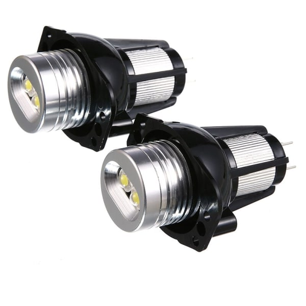 2X Led Angel Eye Halo Rengasmerkki Lamppu 20W E90 E91:lle