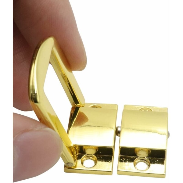 10 st metallkoffertlås med skruvhasp metallresväs lås stängning växelspänne växelspänne låda spänne växelspänne för smyckeskrin trälåda,