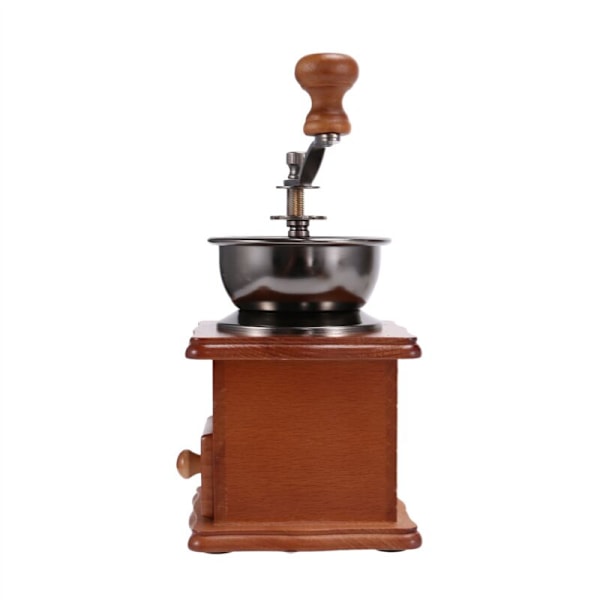 2X Trekaffe Grinder Manuell Kaffe Grinder Håndlaget Rustfritt Stål Retro Kaffe Krydder Mini Burr Kvern Med Keramikk