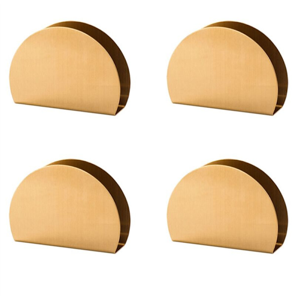 4X Nordisk Dekoration Servietholder til Bryllup, Belagt Rustfrit Stål Opbevaringstårn Stativ eller til Hotel