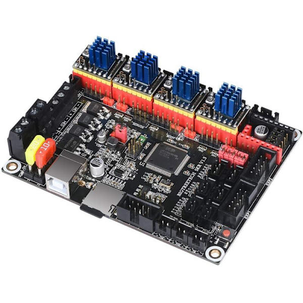 3D Printer Dele Pedal Lydløser TMC2130 V3.0 Trinmotor med Køleplade, til SKR V1.3 1.6 1.5 MKS Gen L Spor Kontrolpanel (Trin / Guide)