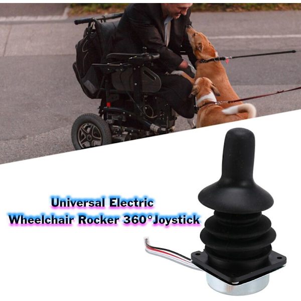 Universal Elektrisk Rullstolsstyrning med Rocker och 360 Graders Rotation Intelligent Joystick