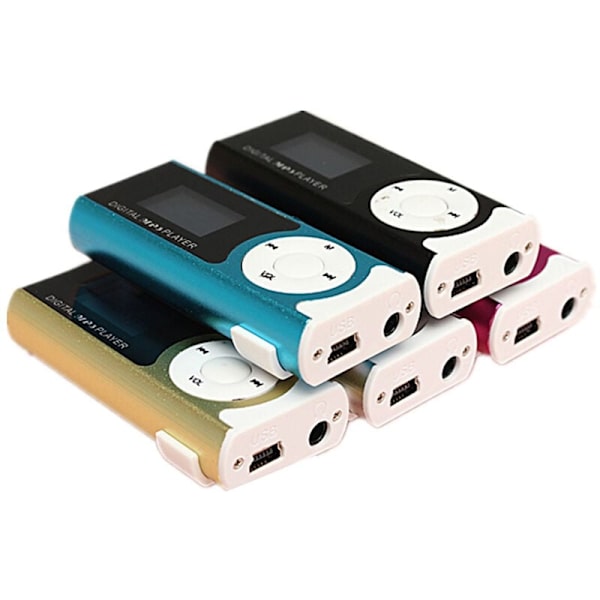 MINI MP3-soitin USB-klipsisoitin LCD-näyttö 16 Gt:n TF-kortti mini SD