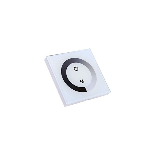 DC 12-24V LED Väggkontrollpanel med Beröringsfunktion och Dimbarhet för Justering av Belysning (Färg: Vit)