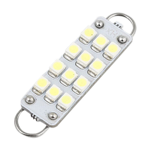 4 kpl 44mm 12-SMD valkoista Festoon-lamppua 561 562