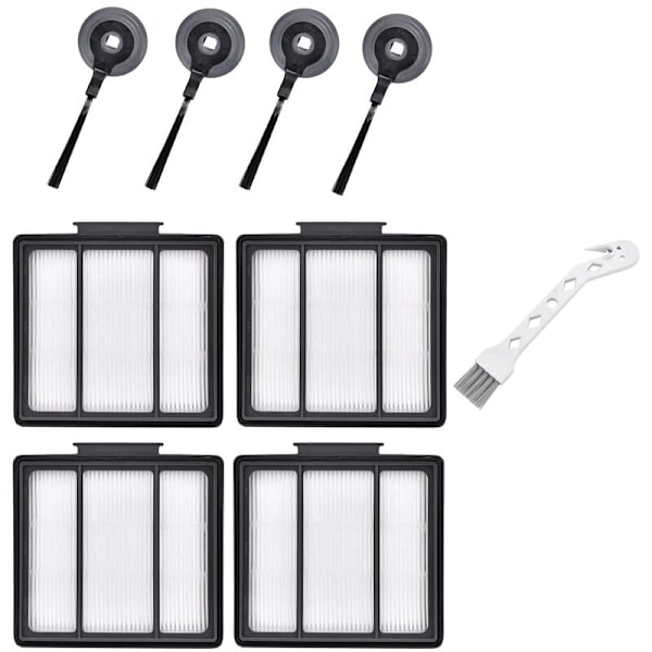 Reservedele HEPA-filter Sidebørster til ION Robot S87 R85 RV850 RV850BRN RV851WV RV850BRN Støvsuger