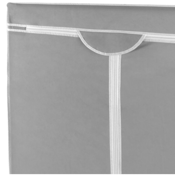 Kangaskomero 70 x 45 x 155 cm harmaa