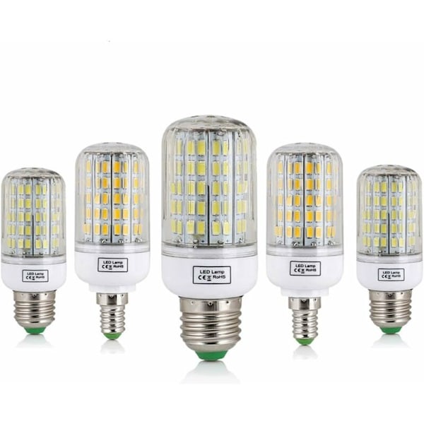 LED Pære, 1 stk. Majslys E27 E14 220V LED SMD 5730 LED Pære 24-165L LUGELIER ALLUX DE LA Bougie