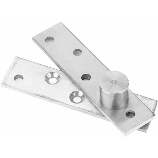 2-pack 360 graders roterande dörrgångjärn, 100x24mm rostfritt stål dolda gångjärn med nedåtriktad axel för dörrfönster skåp (excentrisk axel)