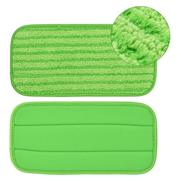 Mikrofiber Ersättningsdynor - Tvättsbara Återanvändbara Mopphuvud, Påfyllnadsdynor - Tvättsbar Golvrengöringsmopp eller Platt Mopp för Trä, Kakel, Marmor