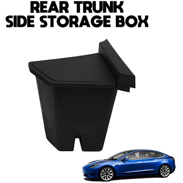 Förvaringsbox för bagageutrymmet, sidofack, gapfyllnad för Tesla Model Y, bilstylingtillbehör, vänster sida