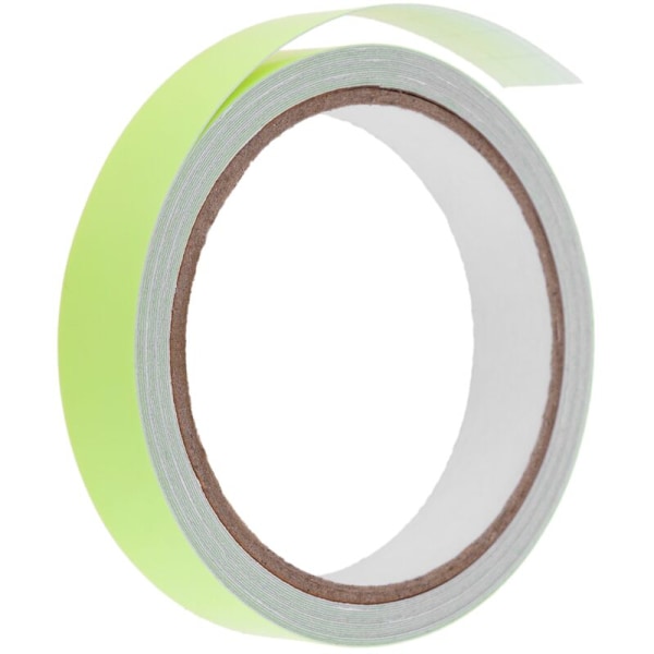 Selvopladende grøn lysende klæbebånd. Rulle på 5 mx 20 mm