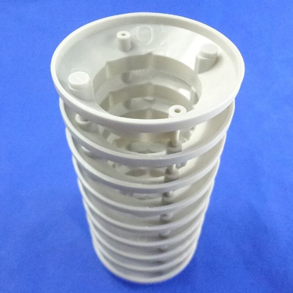 Hvit plast ytre skall for termo-hygro-sensor, erstatningsdel for værstasjon (termo-hygro-sender/sensor)