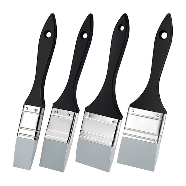 4 stk. silikone maling pensel sæt farve shaper silikone pensel til harpiks maling pensel, 1 1,5 2 2,5 tommer