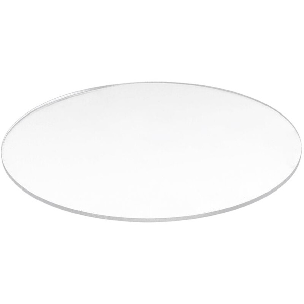 Transparent 3mm tyk akrylrund skive diameter: 85mm