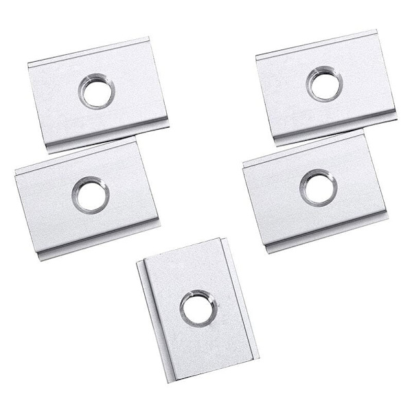 6 stk M8 Serie T-spor gliderenøtt skyvemutter i aluminiumlegering T-spor mutter for profil trebearbeidingsverktøy feste spor
