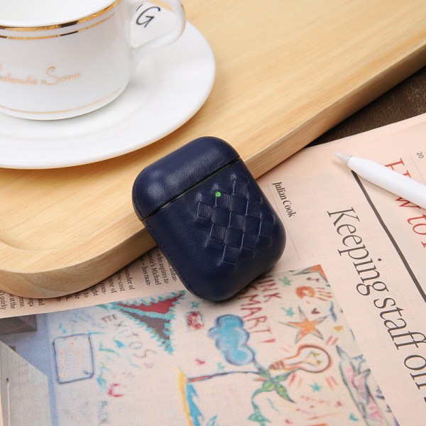 AirPods nahkapunottu langaton case sopii Applen matkapuhelimen putoamista estävälle Bluetooth kuulokemikrofonille toisen sukupolven case