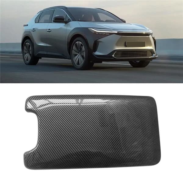 Bilfiber ABS Center Console Armrest Box Panel Sticker Cover Trim Styling Passar för BZ4X Pro 2022