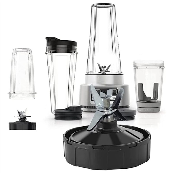 2X Ninja-blenderin varaosien kokoonpanoon 6 siipeä, uuttoterän blenderikupin osat malleille BL450-70 BL451-70 BL454-70