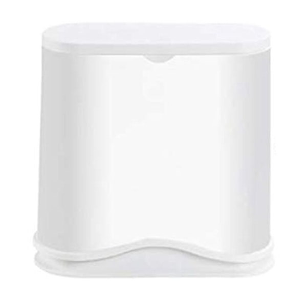 Automatisk skraldespand til køkken badeværelse tør og våd klassificering skraldespand hvid plast krop en-knap hoppe åben super lydløs