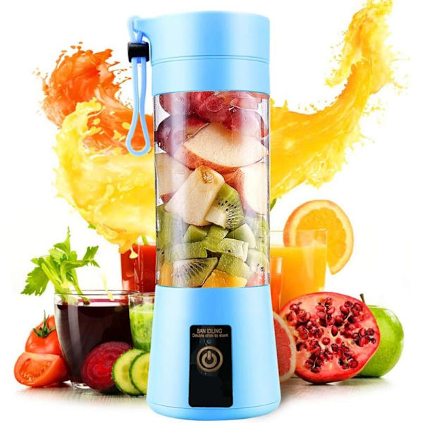 Bärbar Blender - Färska Juicer, Smoothie Blender, USB Laddningsbar Mixer för Färska Juicer, Smoothies, Shakes, Babyfruktjuice, Bärbar Hemma