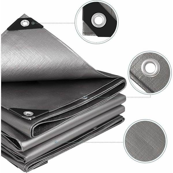 Skyddande presenning 2x2m 200g/m² PE Vattentät presenning skyddande överdrag
