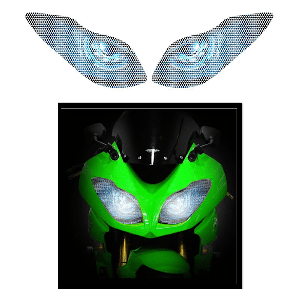 Karosseri-skyddsdekal för strålkastare, passar Ninja650 2017-2019 C Motorcykel Strålkastare Karosseri Skydd för -6R Zx6R 6R 2009-2018 C