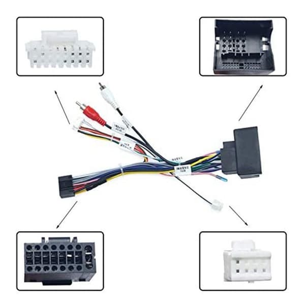 Bilstereo 16PIN strömkabeladapter Kabelstam Canbus Box för -X1 E90 2004+