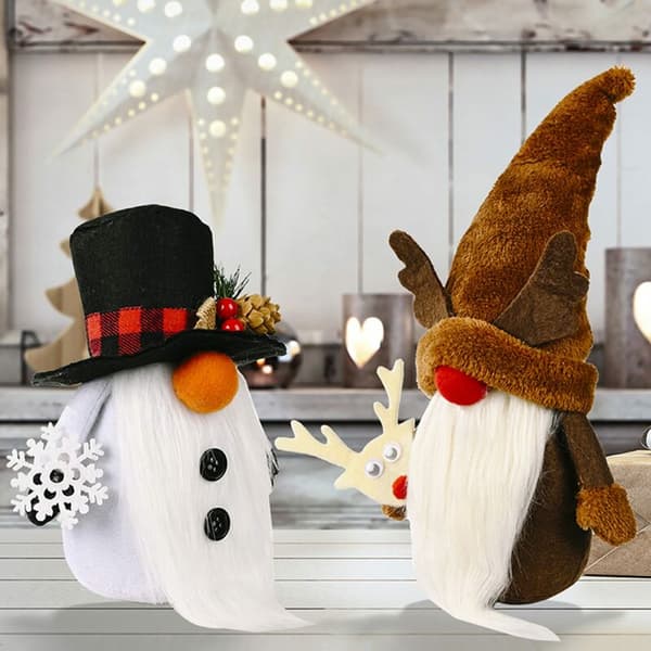 Jule Nisse Dukke Gnome Dukke Julepynt til Jul En Pynt, Stil 3