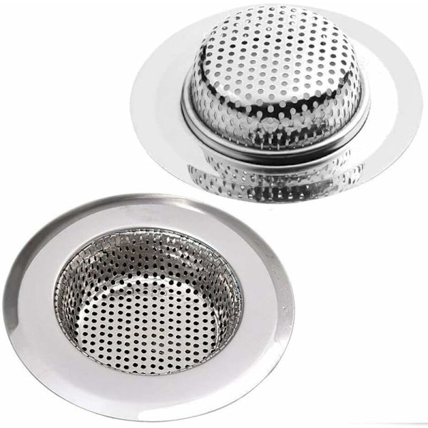 Rostfritt Stål Diskhon Sil Diskhon Sil Diskhon Sil Och Avloppssil Perfekt Badkar, 11,5cm - 3 Stycken HIASDFLS