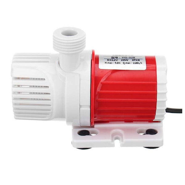 Nedsænkelig pumpe 20W 12V DC 1100L/H Marine-styret variabel pumpe til fiskebeholder