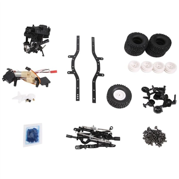 190 mm hjulbas omonterad ram chassi för C14 C24 C24-1 C54 CB05 Land Cruiser LC80 1/16 fjärrkontroll bil uppgradering delar